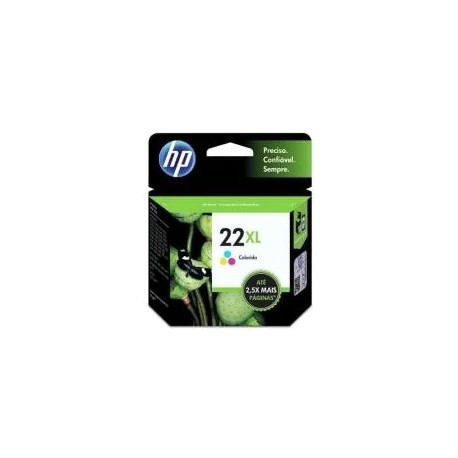 Cartucho de tinta HP 22 original colorido XL