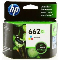 Cartucho de tinta HP 662 original colorido XL